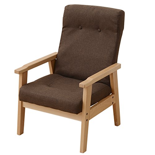 山善(YAMAZEN) リクライニング高座椅子 ダークブラウン LVHC-52(DBR2) 送料無料