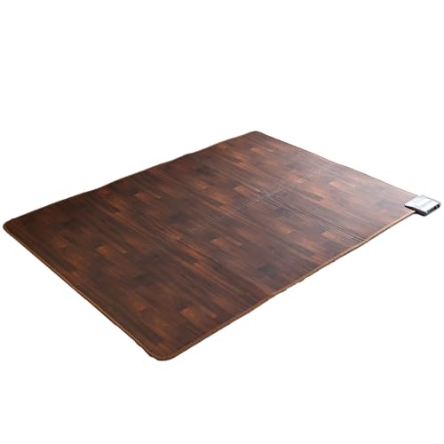 [山善] ホットカーペット フローリング調 電気カーペット 1.5畳 (126cm×180cm) 防水加工 暖房面切替 温度調節5段階 送料無料