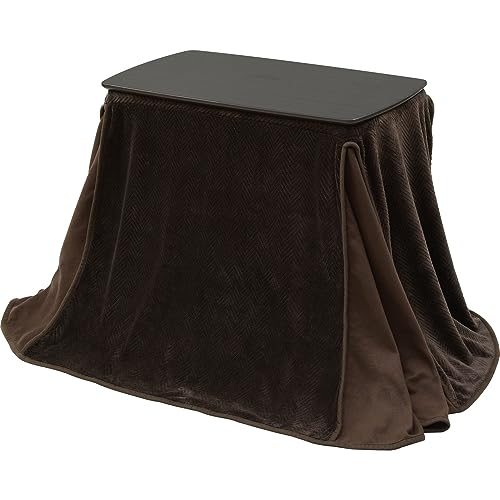 [山善] こたつ テーブル 専用布団セット 幅75×奥行40×高さ55~65cm 高さ3段階調節 パソコンデスク 中間..