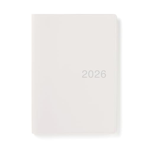 無印良品 月曜始まりマンスリー／ウィークリースケジュール帳・2025年12月始まり B6・ホワイトグレー 84854217 送料無料