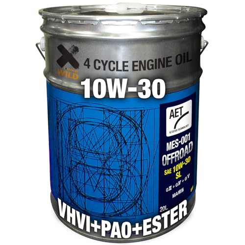 AZ(エーゼット) バイク用 4サイクル エンジンオイル MES-001 オフロード EG369 10W-30 20L 100%化学合成 送料無料