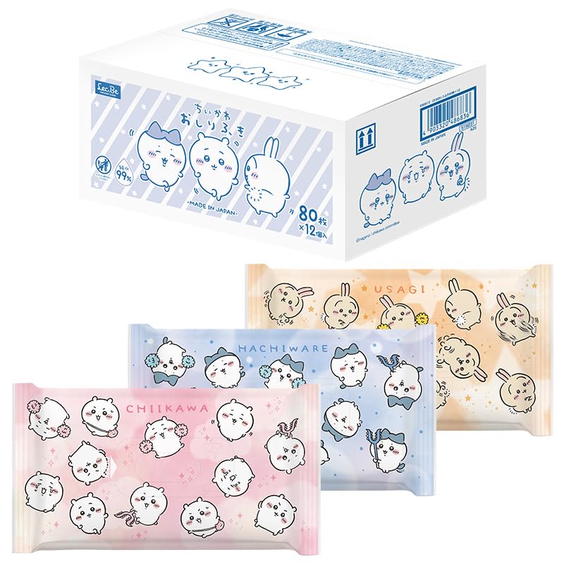 おしりふきホワイト/-/E90813・Style:おしりふきPatternName:ケース販売(12P)・パッケージ個数:1・遊び心満載の3柄ランダムアソートパッケージ！ちいかわ・ハチワレ・うさぎがメインのデザイン。・成分の99％が純水でできた日本製のおしりふきです。・ふんわりとやわらかな肌触りのシートです。パラベン、PG、アルコール、香料、着色料 無添加です。・オープンシールは180度開いて止まるオーバーストップ機能付きなので、シートが取り出しやすくなっています。・大容量12個入り：80枚×12個＝960枚商品紹介 ●遊び心満載の3柄ランダムアソートパッケージ！ちいかわ・ハチワレ・うさぎがメインのデザイン。※必ず全柄入るとは限りません。 ●成分の99％が純水でできた日本製のおしりふきです。 ●ふんわりとやわらかな肌触りのシートです。パラベン、PG、アルコール、香料、着色料 無添加です。 ●オープンシールは180度開いて止まるオーバーストップ機能付きなので、シートが取り出しやすくなっています。 ●大容量12個入り：80枚×12個＝960枚 安全警告 ●シートは水に溶けません。トイレには流さないでください。●お肌に異常が生じていないかよく注意して使用してください。お肌に合わない場合には使用をやめてください。●使用中や使用後、直射日光にあたった後に、赤み、はれ、かゆみ、刺激、色抜け(白斑等)や黒ずみ等の異常があらわれた場合はただちに使用を中止して皮フ科医等に相談してください。そのまま使用を続けますと、症状を悪化させることがあります。●傷やはれもの、しっしん等の異常のある部位には使用しないでください。●目に入らないように注意してください。目に入った場合はすぐに水かぬるま湯で十分に洗い流してください。●直射日光のあたる場所や高温・低温になる場所に保管しないでください。●乳幼児が誤飲・誤食・誤使用を避けるため、手の届かない場所に保管してください。●温めるとシートが変色する場合があります。●内容成分(原材料)のにおいが感じられる場合がありますが、品質には問題ありません。●開封後はなるべく早くご使用ください。●商品の外観仕様等は、予告なく変更することがあります。