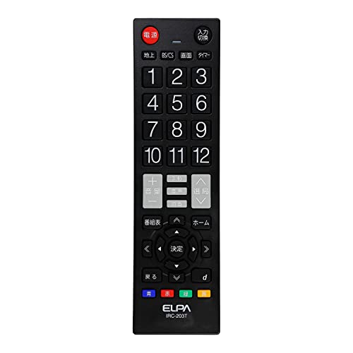 楽天市場】elpa テレビリモコン irc－202tの通販