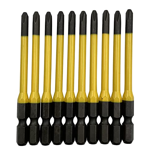 10本入マルチカラー/プラス2x82(10本)/AC-16M・Size:プラス2x82(10本)・パッケージ個数:1・サイズ(刃先×全長L):段付＋2×82・入数:10本・仕様:マグネット付・対辺:6.35mm六角軸・RoHS2対応:○商品紹介 ●まとめ買いに便利な10本袋入ビット ●色で先端サイズの見分けが簡単 ●先端精度抜群でアンビルに影響のない両端非塗装 ●セット本数:10本 ●形状:段付 ●先端サイズ:プラス(+2) ●全長:82mm ●溝位置:13mm ●軸径:対辺6.35mm六角軸、段付部4.5mm丸軸 ●塗装色:黄色 ●マグネット:あり ●包装:袋入 より ●色で先端サイズの見分けが簡単なカラー塗装仕様 ●カラー塗装の種類は赤・・・+1、黄色・・・+2、緑・・・+3で色分け ●ビット両端部（先端・後端）は非塗装なので、先端精度は抜群。電動ドライバー装着時に塗装部分が邪魔にならない ●ビットを多く使用される方には便利な10本袋入れタイプ ●ビスを落としにくいマグネット付