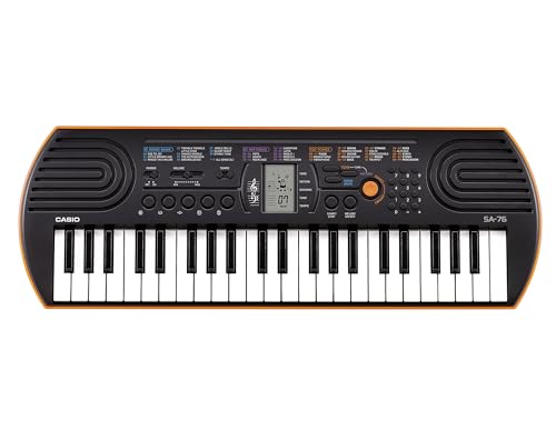 カシオ(CASIO) ミニキーボード Casiotone SA-76 44ミニ鍵盤 100音色内蔵  ...