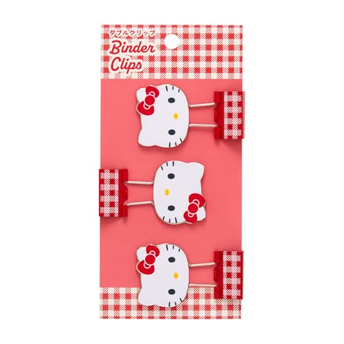 サンリオ(SANRIO) ダブルクリップ 3個セット ハローキティ ABS・スチール 615366 送料無料
