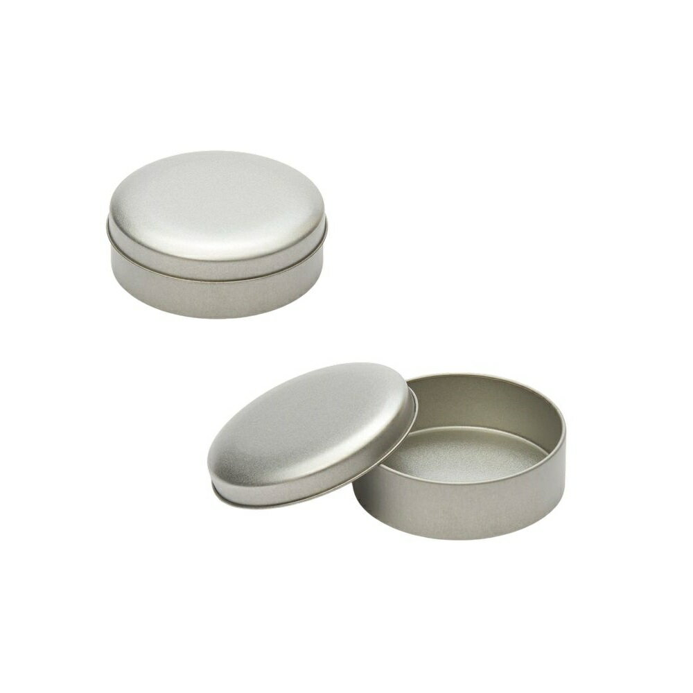 【取り寄せ品】無地缶 キャンディ ラウンド缶 サテンシルバー 150個【スチール缶 丸缶 丸型 カラー無地 ラッピング ギフト】