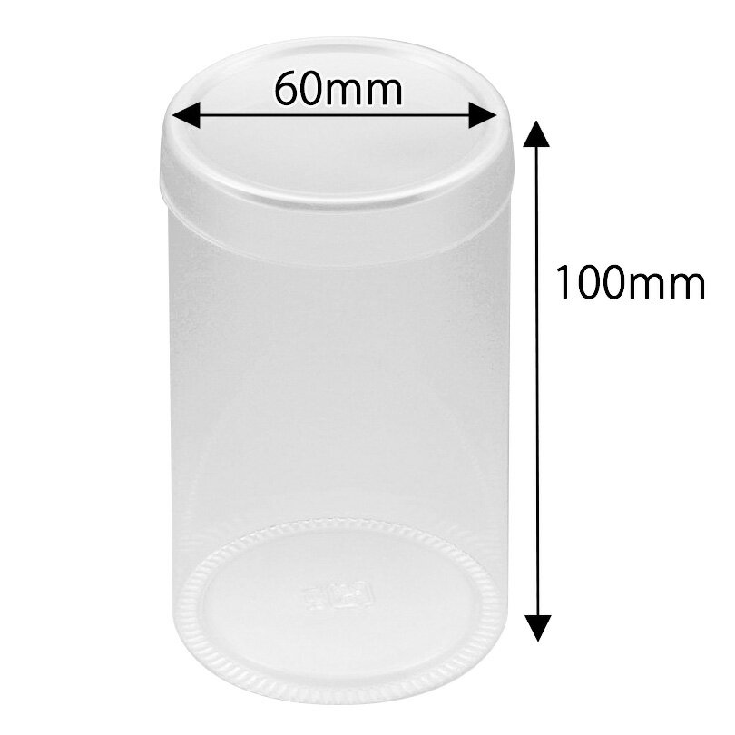 箱 クリスタルボックス PET円筒ケース 60×100 10個