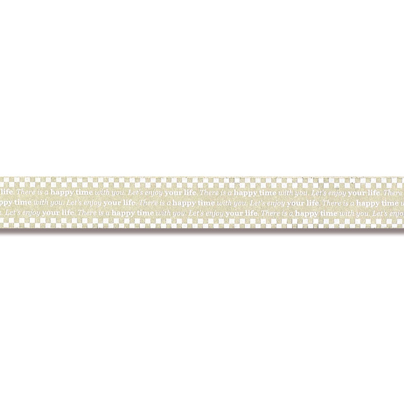 柄セロテープ 15×25 チェッカー 1巻【セロハンテープ】