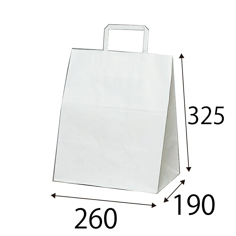 【ケース販売】紙袋　手提げ紙袋　ラッピーバッグ　NO.8　晒無地　300枚
