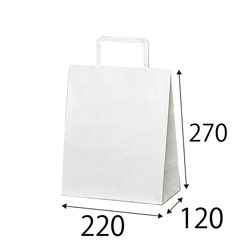 【ケース販売】紙袋　手提げ紙袋　ラッピーバッグ　SS−1　晒無地　300枚