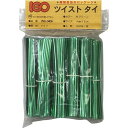 【ケース販売】IGOツイストタイ ペットタイ 4mm×8cm メタリックグリーン 1000本袋入×50袋