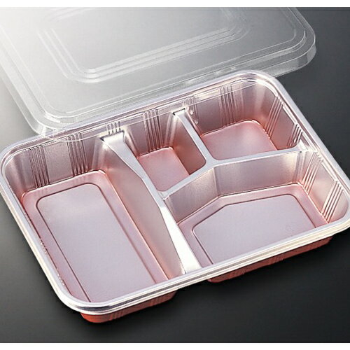 Rakuten - 食品容器　DXHS-32L 透明蓋付 100枚入り【弁当容器 使い捨て 弁当箱 お持ち帰り 容器 テイクアウト容器 業務用　仕切り】