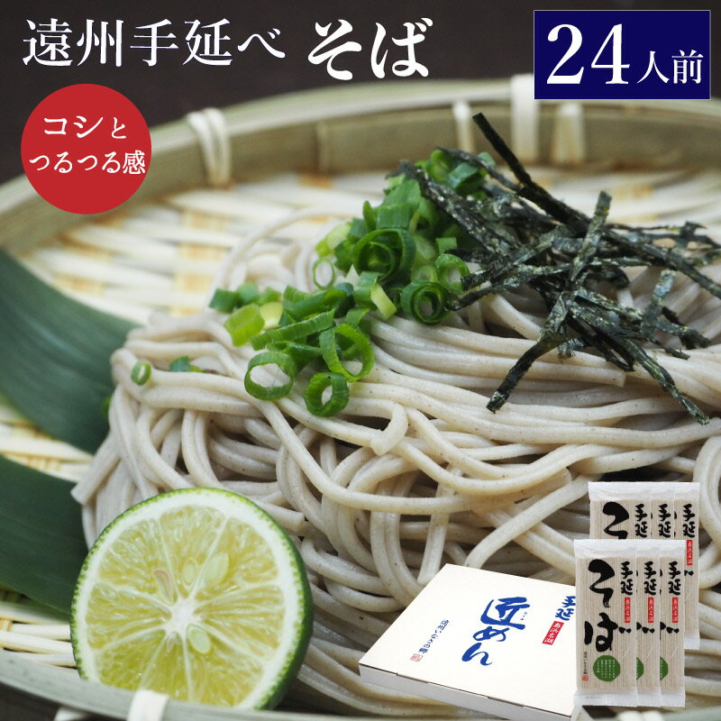 乾麺 そば 遠州手延べ麺 約24人前 2.16kg(360g×6袋) お得な6袋セット いなさの郷 ギフト ぎふと お中元 お歳暮 母の日 贈りもの 保存食 非常食 防災 ソバ 蕎麦 乾めん 年越しそば ざる蕎麦