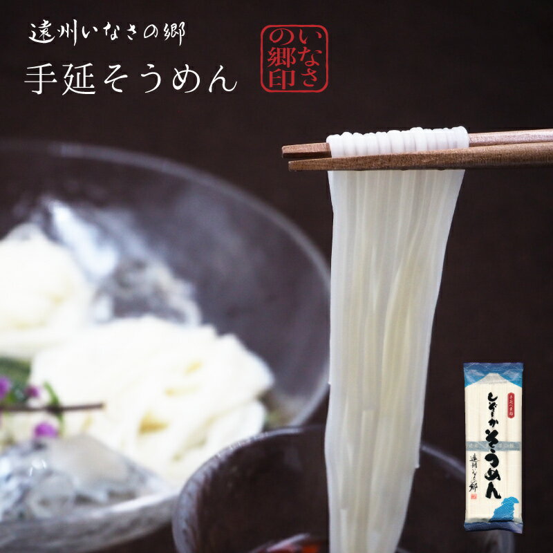 しぞーかそうめん 遠州手延べ麺 乾麺そうめん 1袋あたり200g 50g 4束 いなさの郷 しずおかそうめん 静岡 ギフト 贈答用 お中元 お歳暮 母の日 手延べそうめん 素麺 【産地直送】