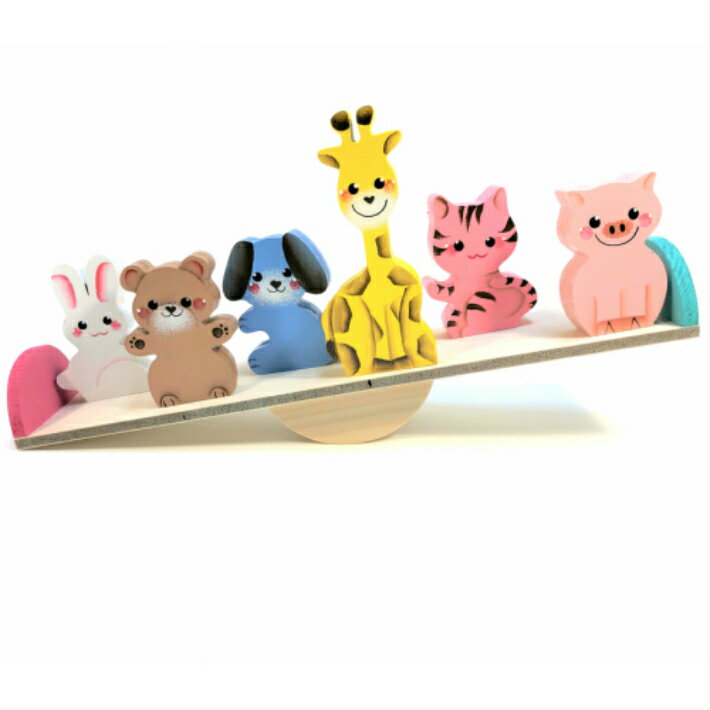 送料無料 木のおもちゃ シーソー 動物 アニマル バランス 遊び 知育玩具 赤ちゃん 0歳 1歳 2歳 3歳 4歳 ギフト プレゼント 安心 安全 国産 日本製 日本製で手になじむおもちゃ ベビー 玩具 木製 木育 木工品 2