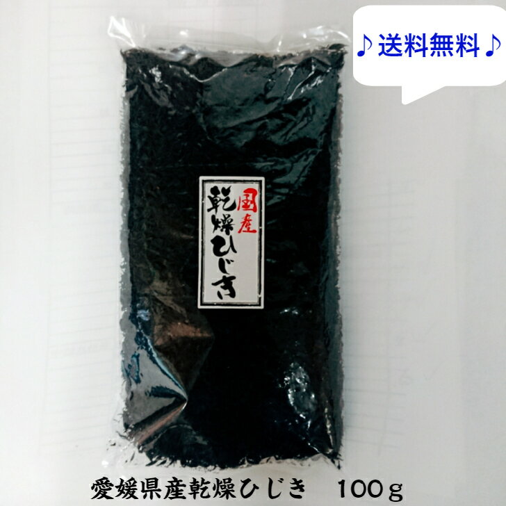 メール便送料無料 愛媛県産乾燥ひじき100g 国産 芽ひじき 保存食品 鉄分 海藻 食物繊維 梅ひじき 当店は全国の卸市場に出荷しておりますので品質はお墨付きです！