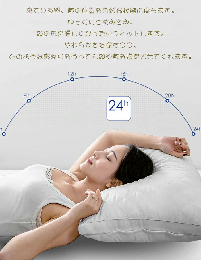 【AYO】枕ホテル仕様枕まくらマクラホテル枕高反発枕横向き安眠枕快眠枕丸洗い可能立体構造高さ調整可能43x63cmプレゼント新生活柔らかい肩こり首こり