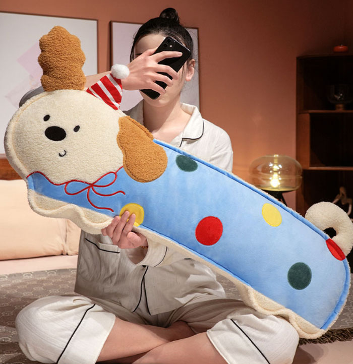 抱き枕 犬 本体 ロングピロー 授乳クッション ロング 枕 まくら だきまくら 動物 ...