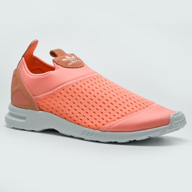 adidas アディダス ゼットエックス フラックス スムース スリッポン ZX FLUX SMOOTH SLIP ON 軽量スニーカー レディース ピンク S75740