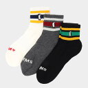 CHUMS チャムス 3Pボーダークルーソックス 3P Border Crew Socks 靴下 ch06-1106-0000