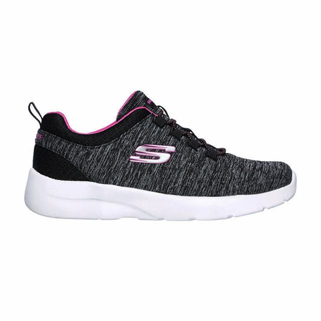 SKECHERS スケッチャーズ ダイナマイト 2.0 DYNAMIGHT 2.0-IN A FLASH レディース スニーカー ウォーキング ゴム紐 ワイド 幅広 4E 12965W-BKHP