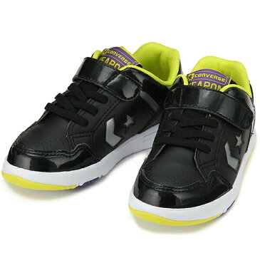 【16.0ー23.0cm】[キッズ] CONVERSE KID’S WEAPON N OX 37300250 コンバース ウエポン スニーカー ブラック/シルバー ジュニア