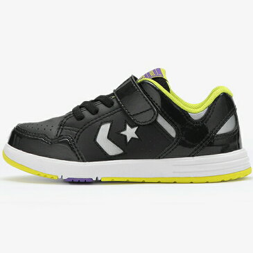 【16.0ー23.0cm】[キッズ] CONVERSE KID’S WEAPON N OX 37300250 コンバース ウエポン スニーカー ブラック/シルバー ジュニア