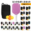 【楽天ブラックフライデー〜★5倍!11/27まで】ピックルボール パドル 軽量 初心者 セット ラケット×2個 ボール×4個 収納バッグ×1個 ピックルボールラ...
