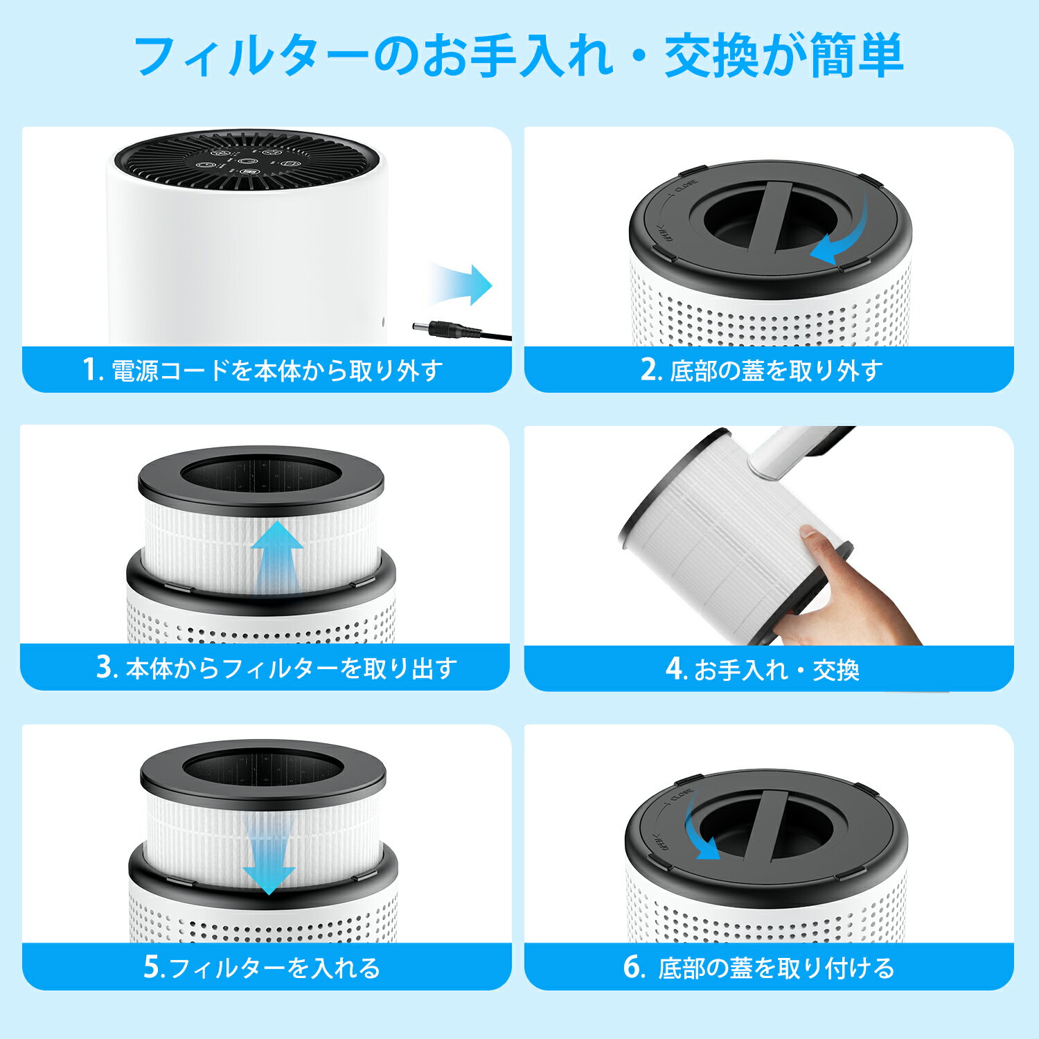 空気清浄機 HAAP0051 対応 HEPAフィルター