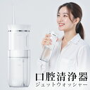 【期間限定★10%OFFクーポン配布中】ジェットウォッシャー 口腔洗浄器 ウォーターフロッサー 超音波水流 カプセル式 防水 電動 ポータブル USB充電式 口...