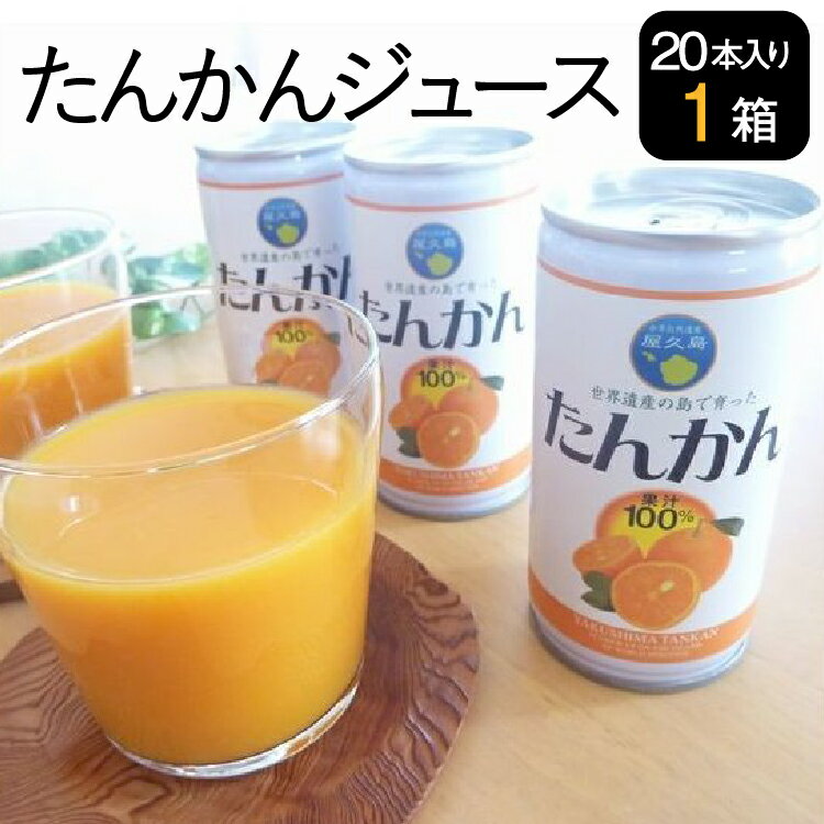 たんかんジュース　20本入り1箱　屋久島産　果汁100％