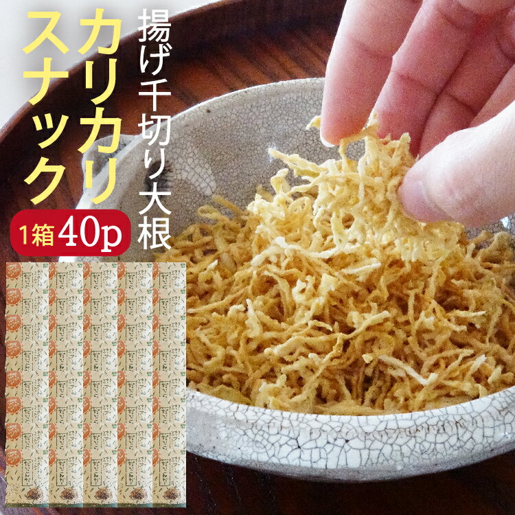 【送料無料】揚げ千切り大根 だいこんだー 1箱（40パック）野菜チップス 国産 九州産 おつまみ ダイコンダー 箱買い