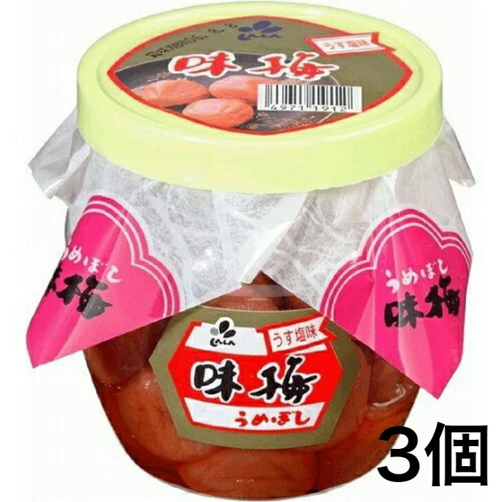 新進 味梅 100gうめぼし　うす塩味　3個　【送料無料】※沖縄・離島へお届けの場合後ほど別途送料計上させて頂きます。 1