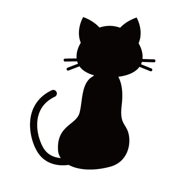 Rakuten - 【ステッカー】猫 ネコA おすわり猫 選べるサイズ・カラー 車のドレスアップに かわいいねこ/飾り付けに/ステッカー/おしゃれステッカー/アクリルプレート/パーテーション/車/ガラス/窓/スケボー/装飾/デコ/シルエットステッカー/ [メール便送料無料]