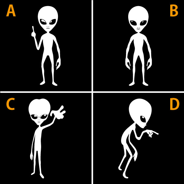 Rakuten - 【ステッカー】宇宙人B 選べるサイズ・カラー 宇宙人/UMA/未確認生物/UFO/グレイ 車のドレスアップに お店の飾り付けに/ステッカー/おしゃれステッカー/アクリルプレート/パーテーション/車/ガラス/窓/スケボー/装飾/デコ [メール便送料無料]