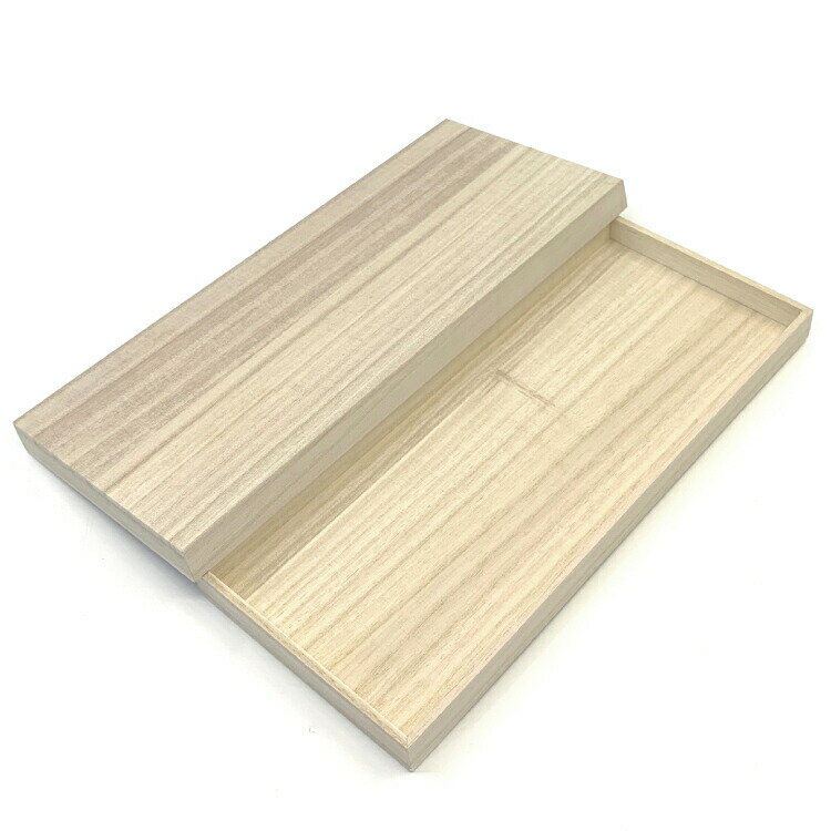 Rakuten - 贈答品用総桐箱 木箱 特大 かぶせ蓋 外寸約11.8cm×26.5cm×2.0cm 使い方いろいろ 白木 桐箱 ギフトボックス