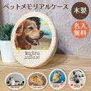 木製 桐箱 ペットメモリアルケース 写真印字 楕円 名入れ無料 ペットの乳歯 犬猫鳥 ペットの思い出 遺骨 分骨 遺毛 小型犬 ねこ ペット葬儀 ペット仏壇 ねこのひげ入れ 木箱 位牌〔メール便送料無料〕