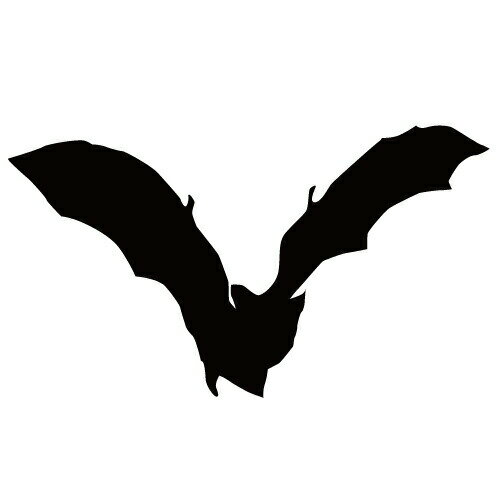ステッカー コウモリS はばたくコウモリ 飛び立つこうもり バットマン ハロウィン かっこいい クール/おしゃれステッカー/アクリルプレート/パーテーション/車/ガラス/窓/装飾/デコ/スケボー/かっこいい/【メール便送料無料】