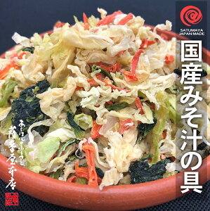 国産乾燥みそ汁の具 100g 国産乾燥野菜シリーズ 4種ミックス キャベツ 人参 小松菜 大根 みそ汁 味噌汁 ラーメンの具 エアドライ 低温熱風乾燥製法 九州産 熊本県産 フリーズドライ ドライベジタブル 保存食 非常食 長期保存