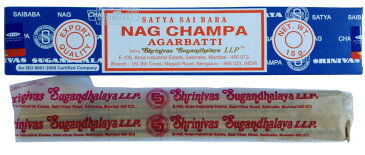 【お香】Satyaサイババナグチャンパ15g 12箱セット/Saibaba Nag Champa 15g/サイババ香12箱セット/インド香
