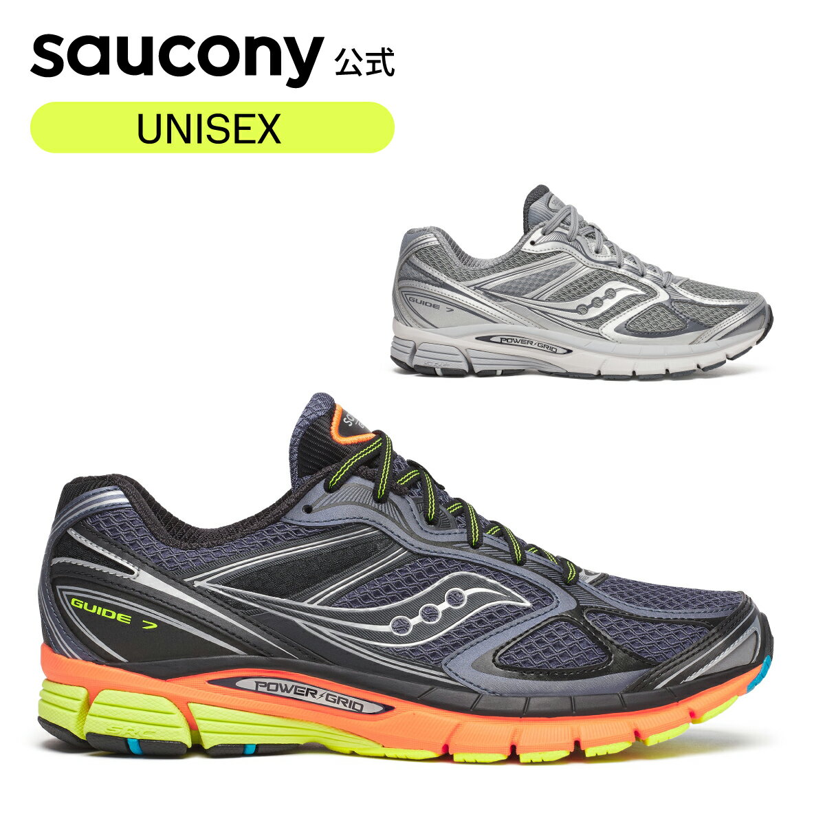 サッカニー Saucony ユニセックス PROGRID GUIDE 7 プログリッドガイド7 ウォーキング ジョギング ジム..