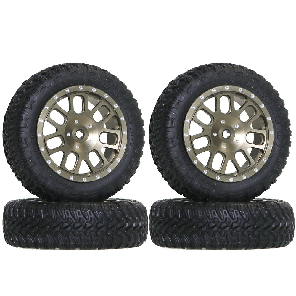 ▲ミニッツMINI-Z4X4ジムニー用デュアル7スポークホイル【ガンメタ】MINI-Z4X4-D7-GU（ゆうパケット）のサムネイル