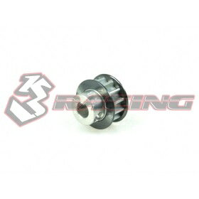 ■□■適合キット■□■ ・1/10RC等 ■□■商品説明■□■ ・3レーシング製 ・軽量アルミ製 ・軸穴径3mm,ベルト幅3mmなら他機種へ流用可。-------------- ＊発送：ゆうパケット（追跡番号アリ、土日祝日配達アリ、ポスト投函）軸穴3mm,ベルト幅3mm対応！ アルミセンタープーリーギア