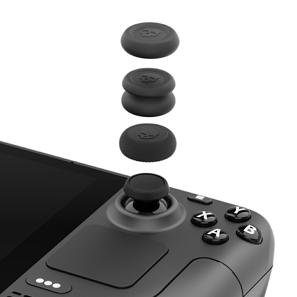 SteamDeck/ROG ALLY対応 スティックキャップ 三ペア六個入り 三種類デザイン 操作性向上 滑り防止 精密軽量 | Savage Raven by Skull & Co.