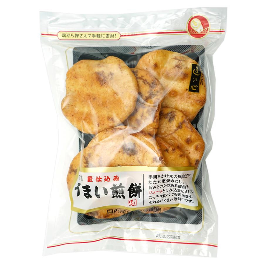 丸彦製菓 うまい煎餅 7枚×6袋 送料無料(一部地域を除く) おやつ お菓子 せんべい