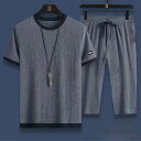 【送料無料】夏服 メンズ Tシャツ 半袖 上下2点セット 大きいサイズ ゆったり おしゃれ ジャージ 上下 スウェット 服 トップス ハーフパンツ ショート パ...