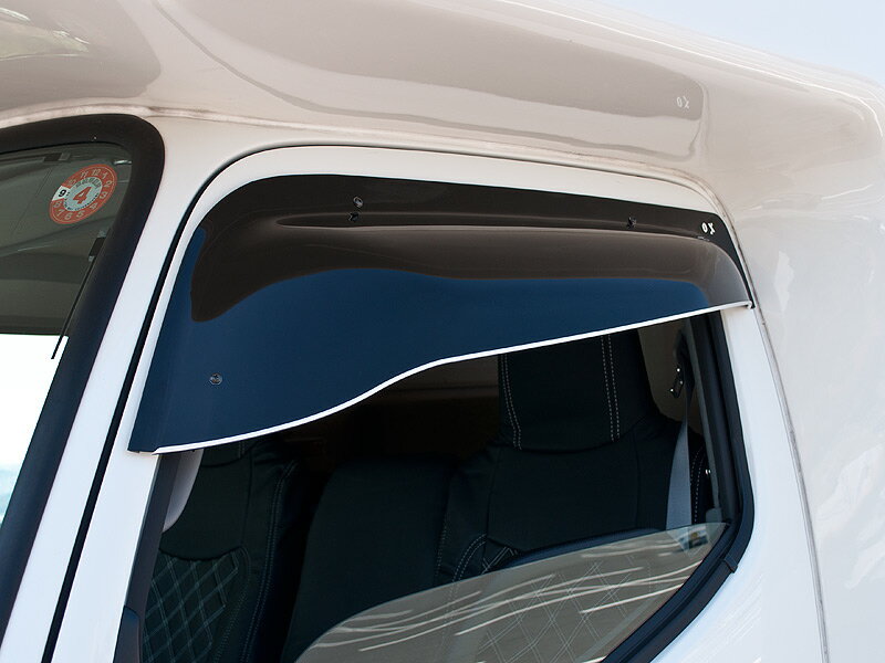 オックスバイザー（OXバイザー） サイドバイザー （ドアバイザー） ブラッキーテン カムロード/ダイナ標準キャブ/トヨエース標準キャブ/デュトロ標準キャブ フロント用 BL-129 【受注生産品約2週間】