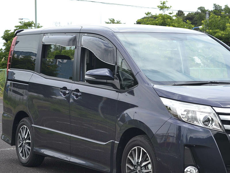 オックスバイザー（OXバイザー） サイドバイザー （ドアバイザー） ブラッキーテン ノア/ヴォクシー/エスクァイア ZRR80・ZRR85・ZWR80 リア用 BLR-100【受注生産品約2週間】