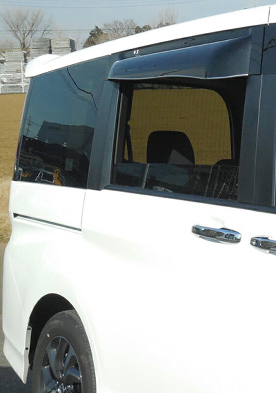 オックスバイザー（OXバイザー） サイドバイザー （ドアバイザー） ブラッキーテン ステップワゴン RP1・RP2・RP3・RP4 リア用 BLR-107 【受注生産品約2週間】